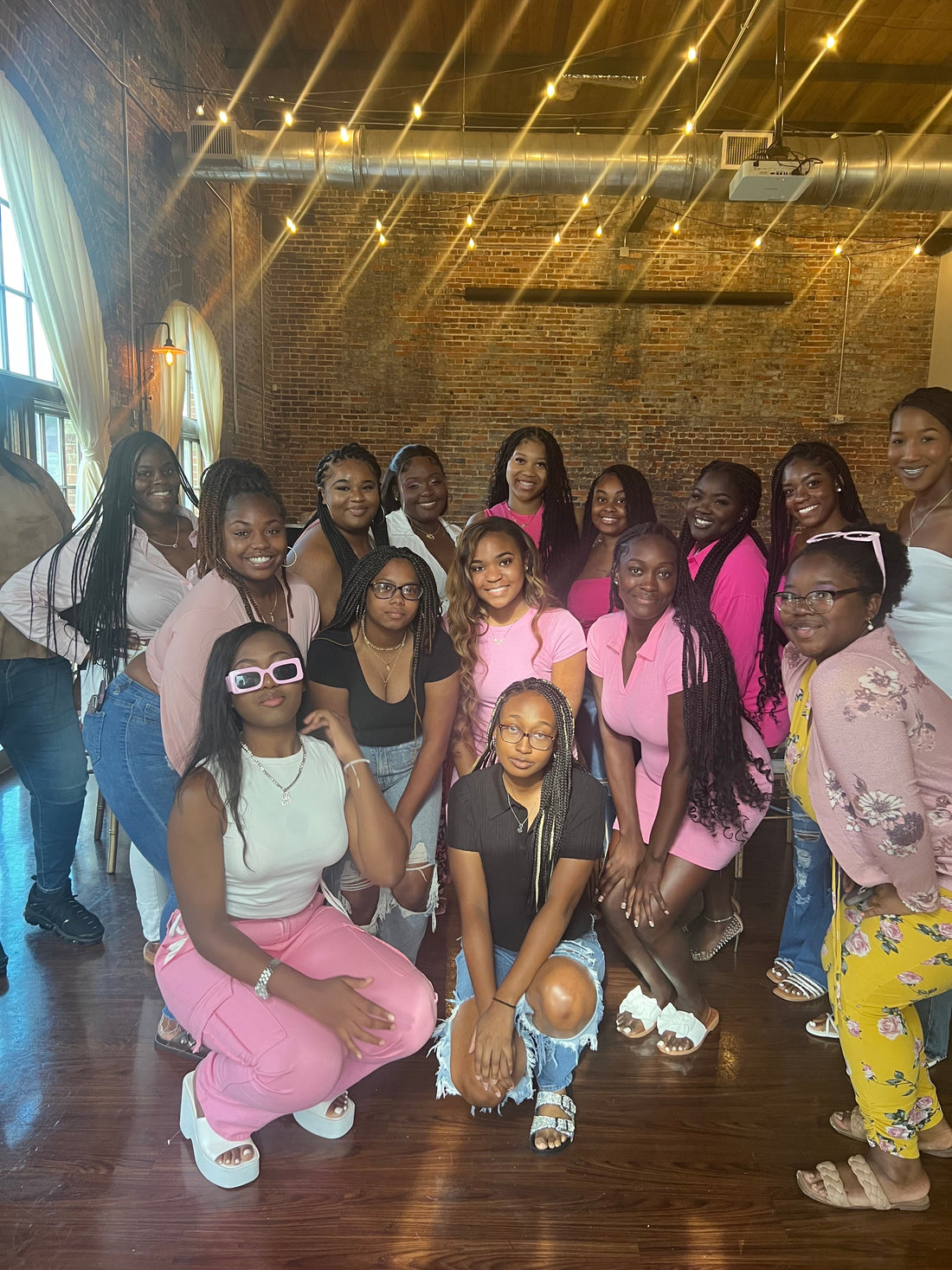 50 shades of pink brunch before semester with her university inc
