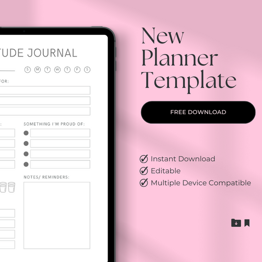 New Planner Template Digital Product